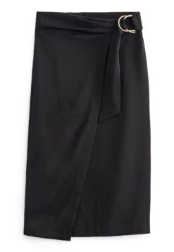 Next Front Midi Standard - Wikkelrok - Black -Mode Dames Winkel d5bb5e7fa3484b09b68e8a172c947562