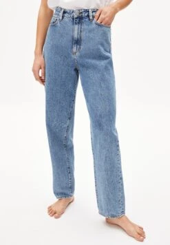 Armedangels Andraa Retro - Straight Leg Jeans - Light Salty Blue -Mode Dames Winkel d64fff9fcded4a0689412c10b163d3d0