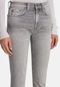 7 For All Mankind Roxanne Luxe Vintage Imprint - Jeans Skinny Fit - Grey -Mode Dames Winkel d7664f8f555b444abc1cdbaa6188dcc9