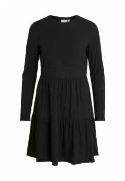 Vila Gebreide Jurk - Black 7 Vila Gebreide Jurk - Black -Mode Dames Winkel d7944e40f7064047807bb5d435771a29