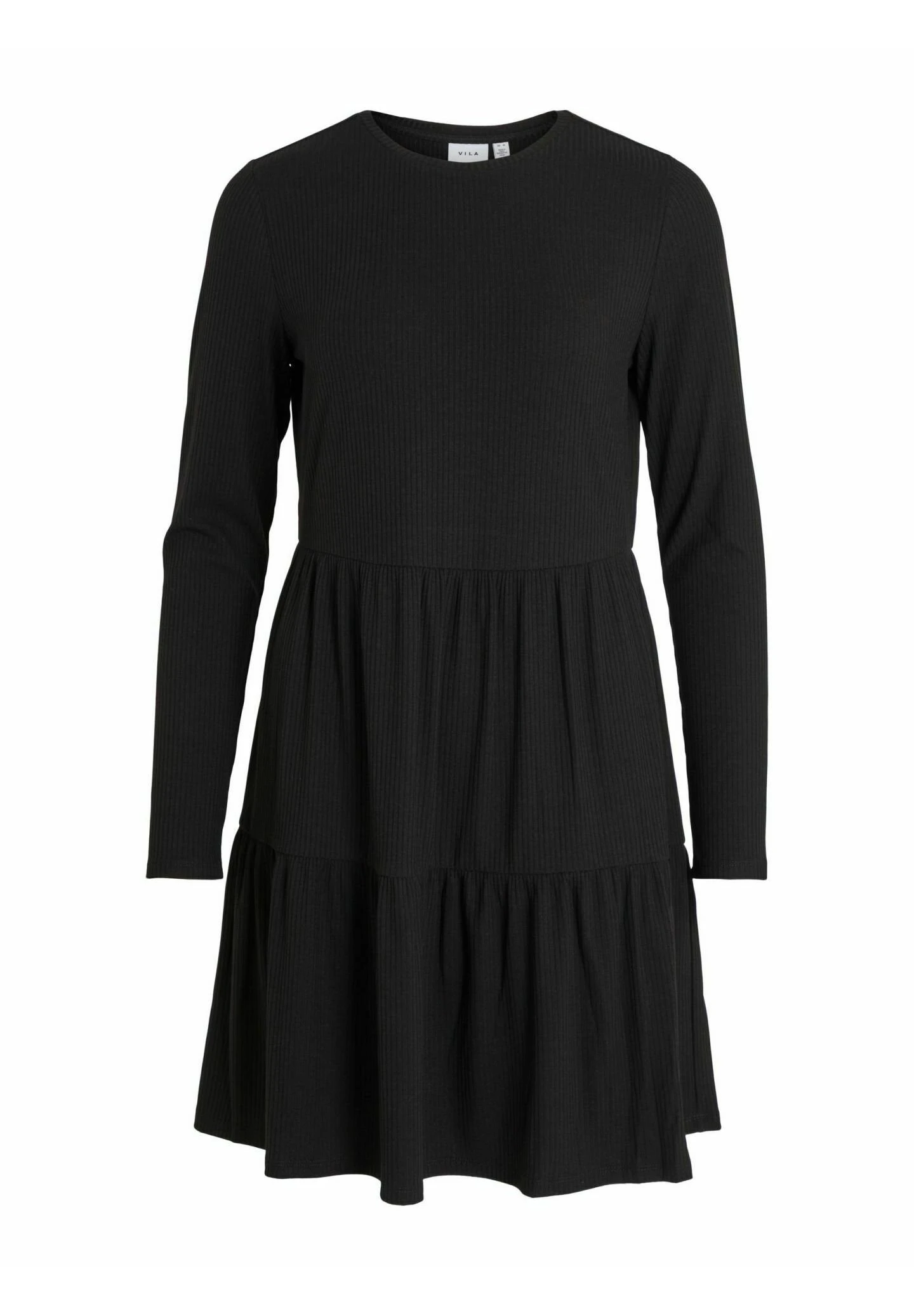 Vila Gebreide Jurk - Black 5 Vila Gebreide Jurk - Black - Afbeelding 3