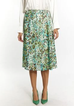 Faina Plooirok - Türkis/Mehrfarbig