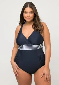 Ulla Popken Badpak - Marine -Mode Dames Winkel ddbb911a8434498aa951a2e83b4dac79