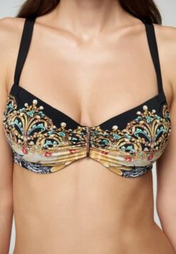 Wild Beauty - Bikinitop - Black/White Multi Bk Wt Mc
