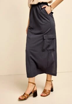 Next Cargo Drawstring Waist - Maxirok - Charcoal Grey