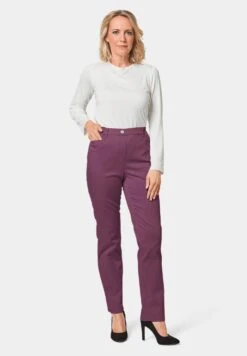 GOLDNER Broek - Aubergine -Mode Dames Winkel e2878a90c87140a09b64e4f29cbdba8a