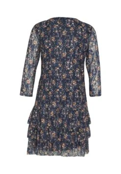 Avec Volants En Dentelle Imprimé Floral - Jurk - Navy -Mode Dames Winkel e2a2297f7cb742bda74fb11a069ab8d6
