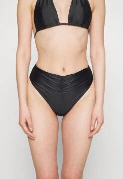 GOOD AMERICAN Ruched Good Waist Bottom - Bikinibroekje - Black