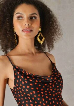 Heart Print Cami - Galajurk - Black -Mode Dames Winkel e73b6bf8dce54fa78e8baf64dbdc1652