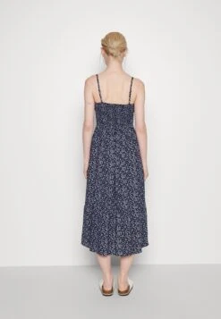 Hollister Co. Bare Channeled Bodice Midi - Jurk - Navy Blue -Mode Dames Winkel e85752ecc8bd48e8b0e4df22f5833ffb