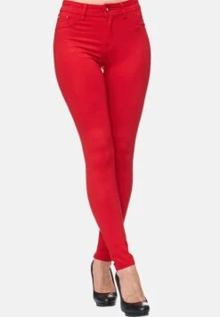 Jeans Skinny Fit - Rot -Mode Dames Winkel e89d75af19044c05a89a8caa80cda966