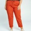 Unifarbene Mit HoherElastischer Taille - Broek - Orange 1 Unifarbene Mit HoherElastischer Taille - Broek - Orange -Mode Dames Winkel e8a4c4e037454f1fa36f482d860cc764
