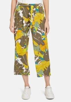 Betty Barclay Schlupf Mit Bindegürtel - Broek - Khaki Yellow