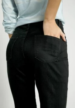 Slim Fit Jeans - Schwarz -Mode Dames Winkel e9e4146acf1b4bd0bc06998071fa96fd
