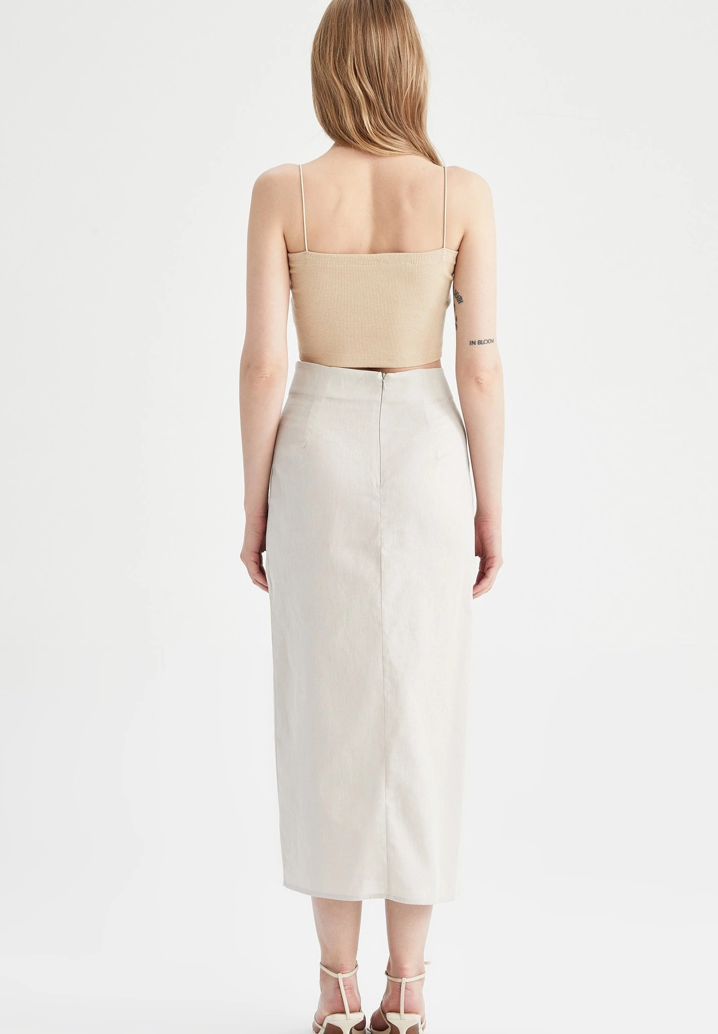 DeFacto Kokerrok - Beige 5 DeFacto Kokerrok - Beige - Afbeelding 3