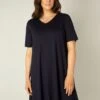Abernathy - Jurk - Dark Blue -Mode Dames Winkel eb9e7ba745df4fe1a809056b2b1b8831