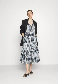 DKNY V Nek Dress - Jurk - Denim Multi -Mode Dames Winkel ebd5fdc6014b48919c8d6ca899d3ce13