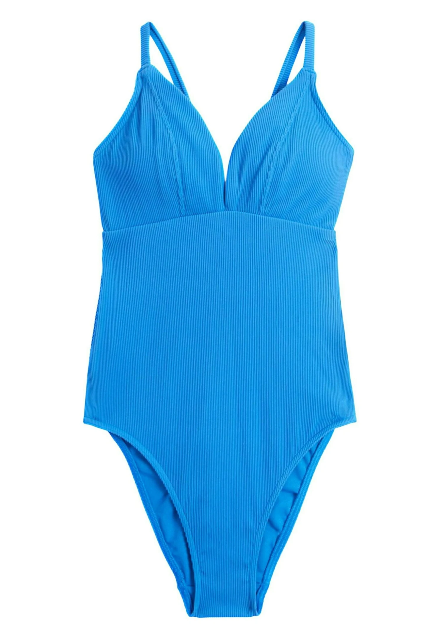 Marks & Spencer Ribbed Tie Detail Plunge - Badpak - Blue 7 Marks & Spencer Ribbed Tie Detail Plunge - Badpak - Blue - Afbeelding 5