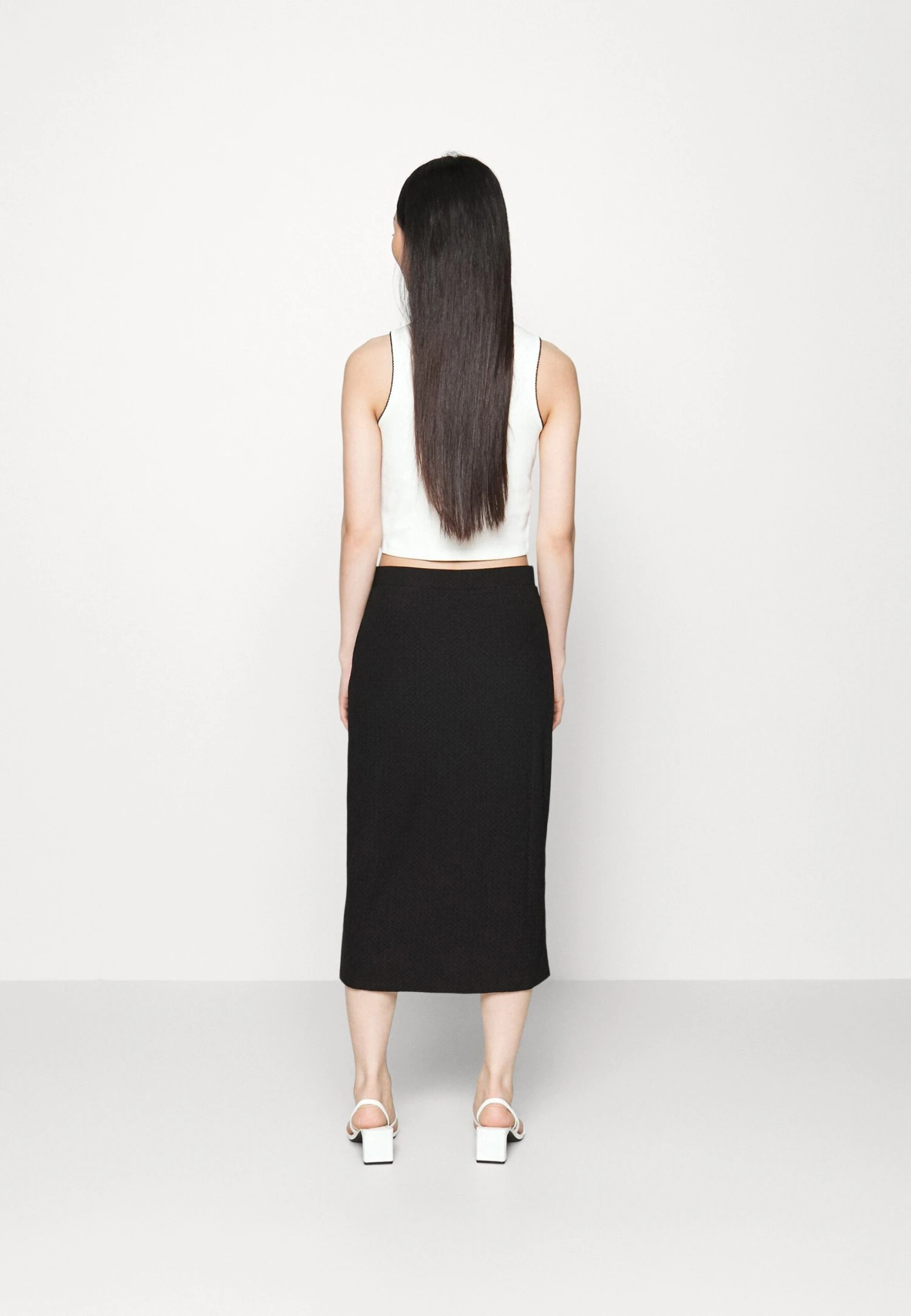 Vero Moda Petite Vmjona Calf Skirt - Kokerrok - Black 5 Vero Moda Petite Vmjona Calf Skirt - Kokerrok - Black - Afbeelding 3