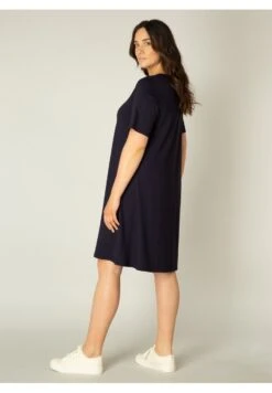 Abernathy - Jurk - Dark Blue -Mode Dames Winkel ef90e69297a14641bc80de5fbdf48872