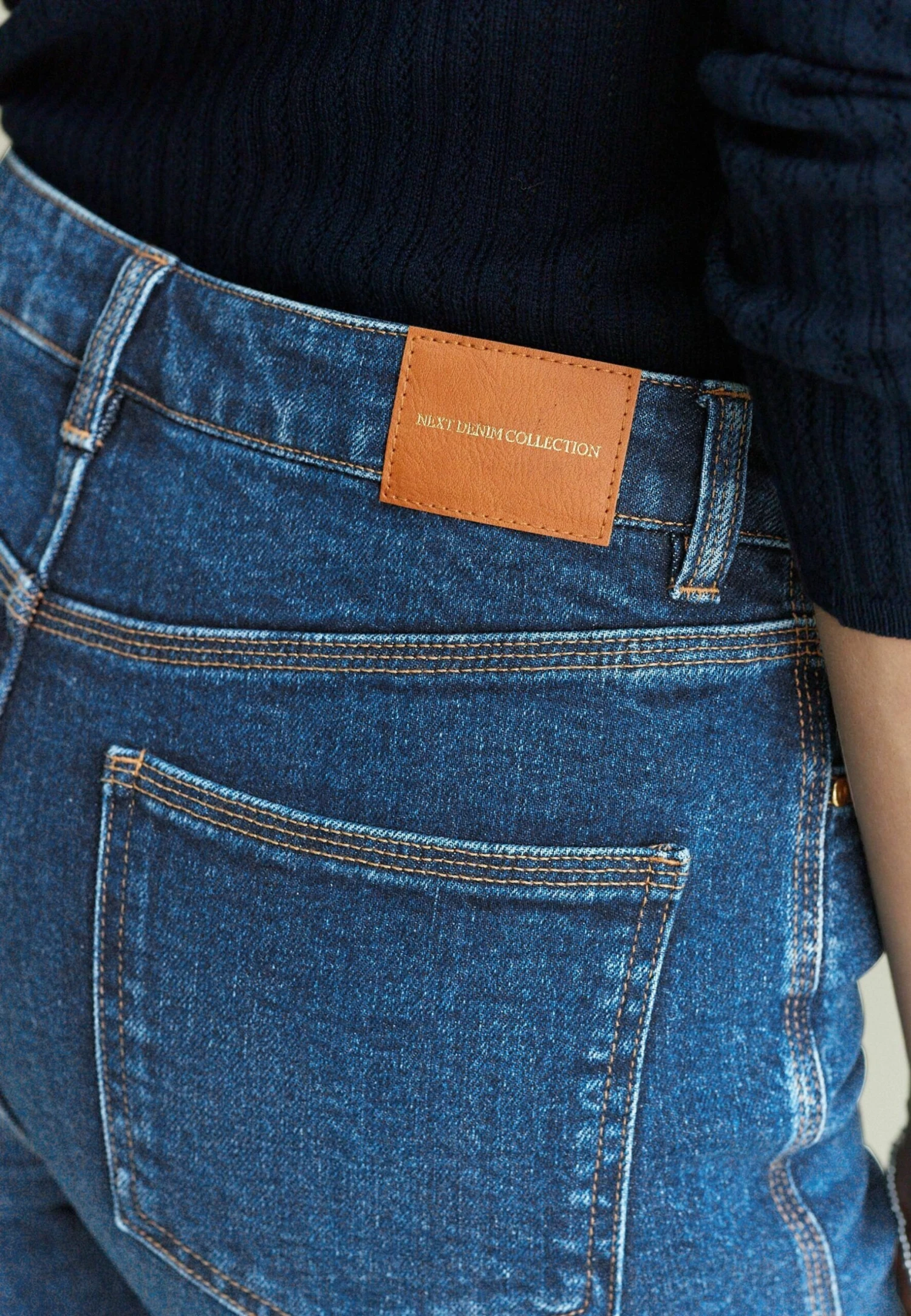 Next Comfort Stretch Mom Standard- Slim Fit Jeans - Dark Blue 6 Next Comfort Stretch Mom Standard- Slim Fit Jeans - Dark Blue - Afbeelding 4