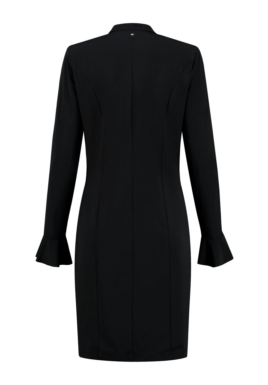 Ruche- Jerseyjurk - Zwart 5 Ruche- Jerseyjurk - Zwart - Afbeelding 3