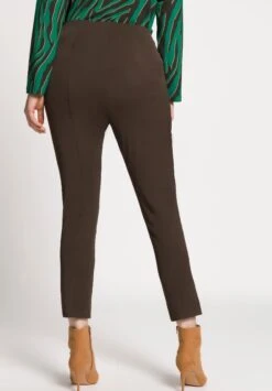 Ulla Popken Broek - Donkerbruin -Mode Dames Winkel f2aeaa3d0ed44d978fd38bfaa07b420b