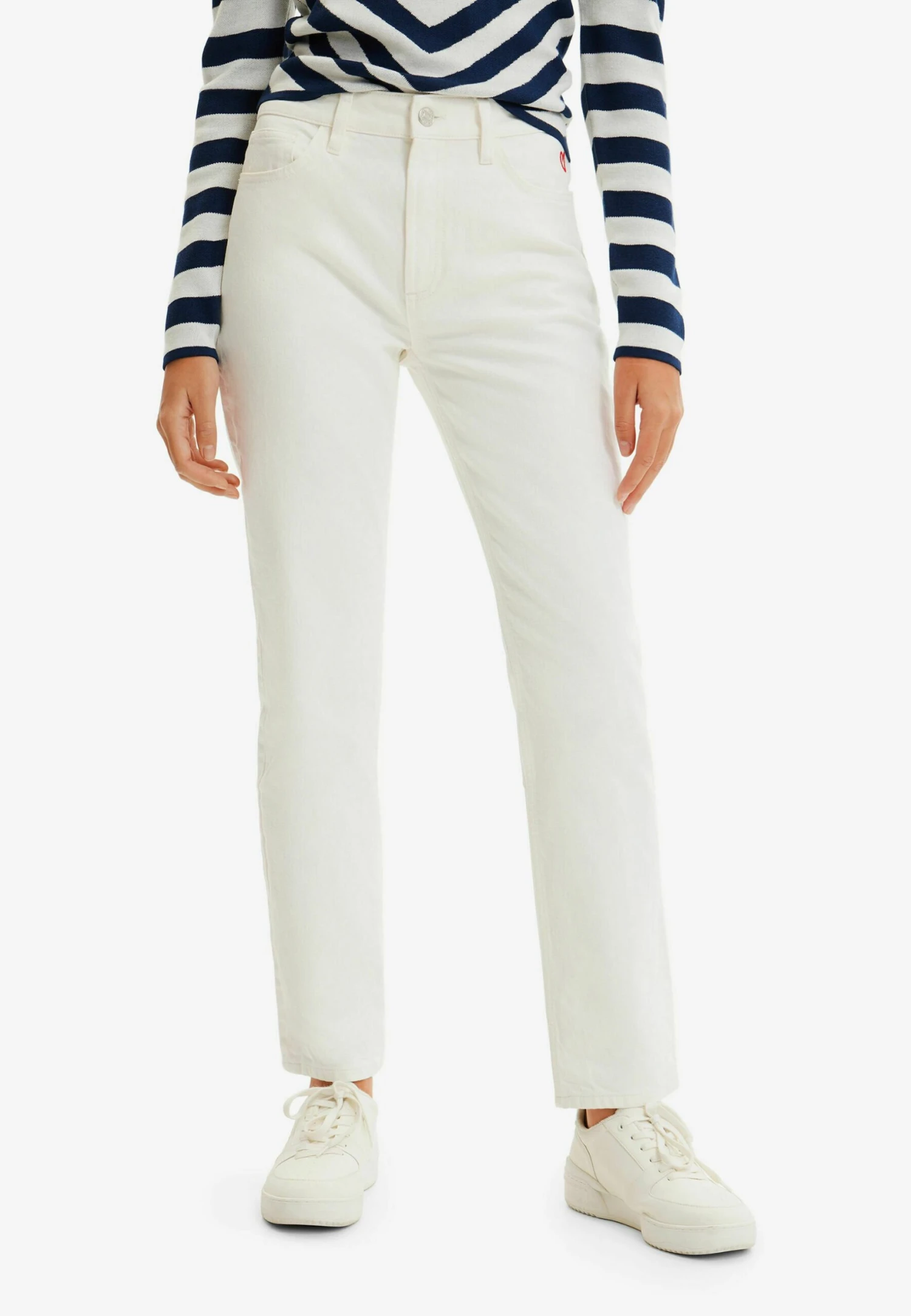 Desigual Straight - Slim Fit Jeans - White 3 Desigual Straight - Slim Fit Jeans - White