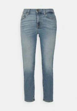 7 For All Mankind Roxanne Ankle- Slim Fit Jeans - Light Blue -Mode Dames Winkel f8385b5937c54e749ddb8f8141a05761