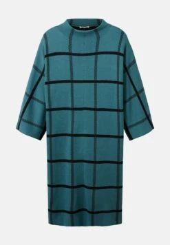 Tom Tailor Gebreide Jurk - Teal Blue Knit Check Design 18 Tom Tailor Gebreide Jurk - Teal Blue Knit Check Design -Mode Dames Winkel fb5820997ea74720b87e859bc449a245