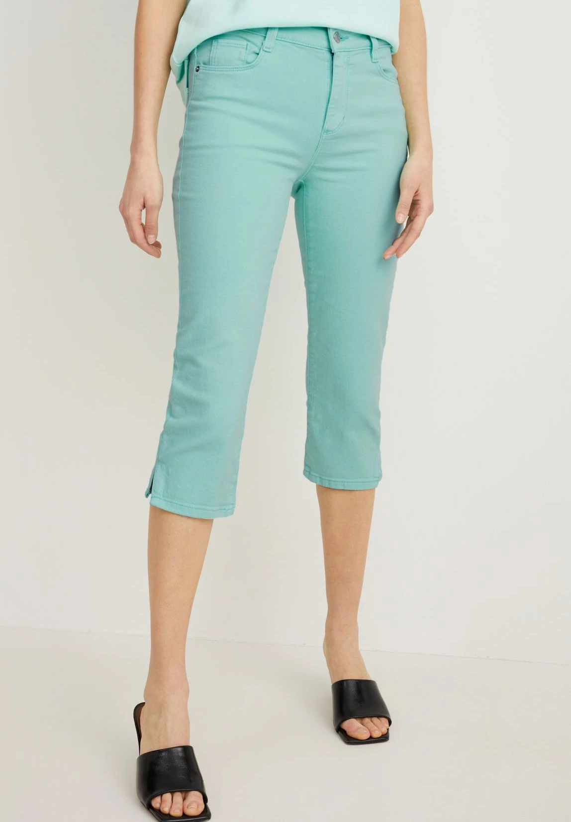 Straight Leg Jeans - Mint Green 3 Straight Leg Jeans - Mint Green